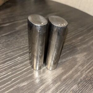 Vintage Mid Century Danish Modern Boda Nova 18/8 Stainless Salt & Pepper Shakers
